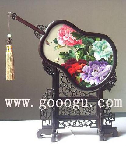 高檔牡丹雙面繡， 雙面繡精品 ，蘇繡精品