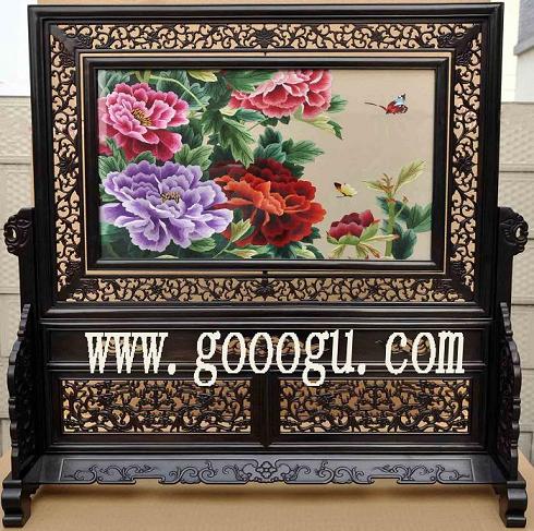 蘇州刺繡（蘇繡），雙面繡擺件，高檔手工雙面繡
