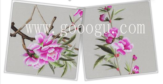 牡丹花的顏色過渡自然、繡工精細(xì)展現(xiàn)牡丹國(guó)花之韻！