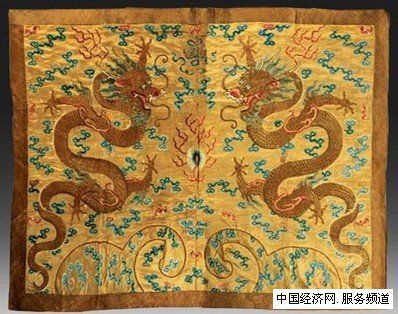 龍袍刺繡，蘇繡龍袍畫，蘇繡精品，蘇繡收藏品，嬌古蘇繡