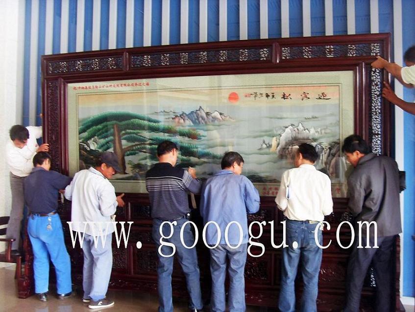 雙面繡屏風(fēng)，刺繡屏風(fēng)，落地屏風(fēng)